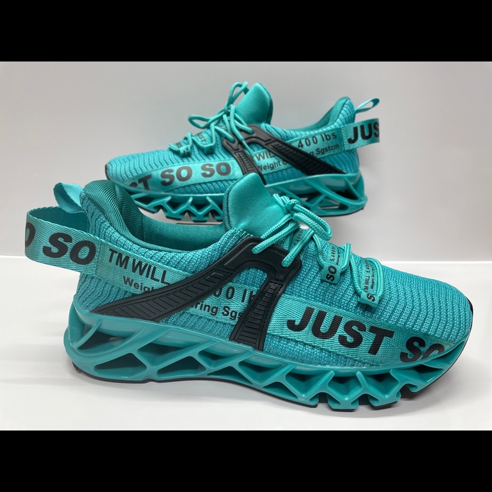 Women's Knife Edge Just So So Blade Type Sneakers Lake Blue Size 8